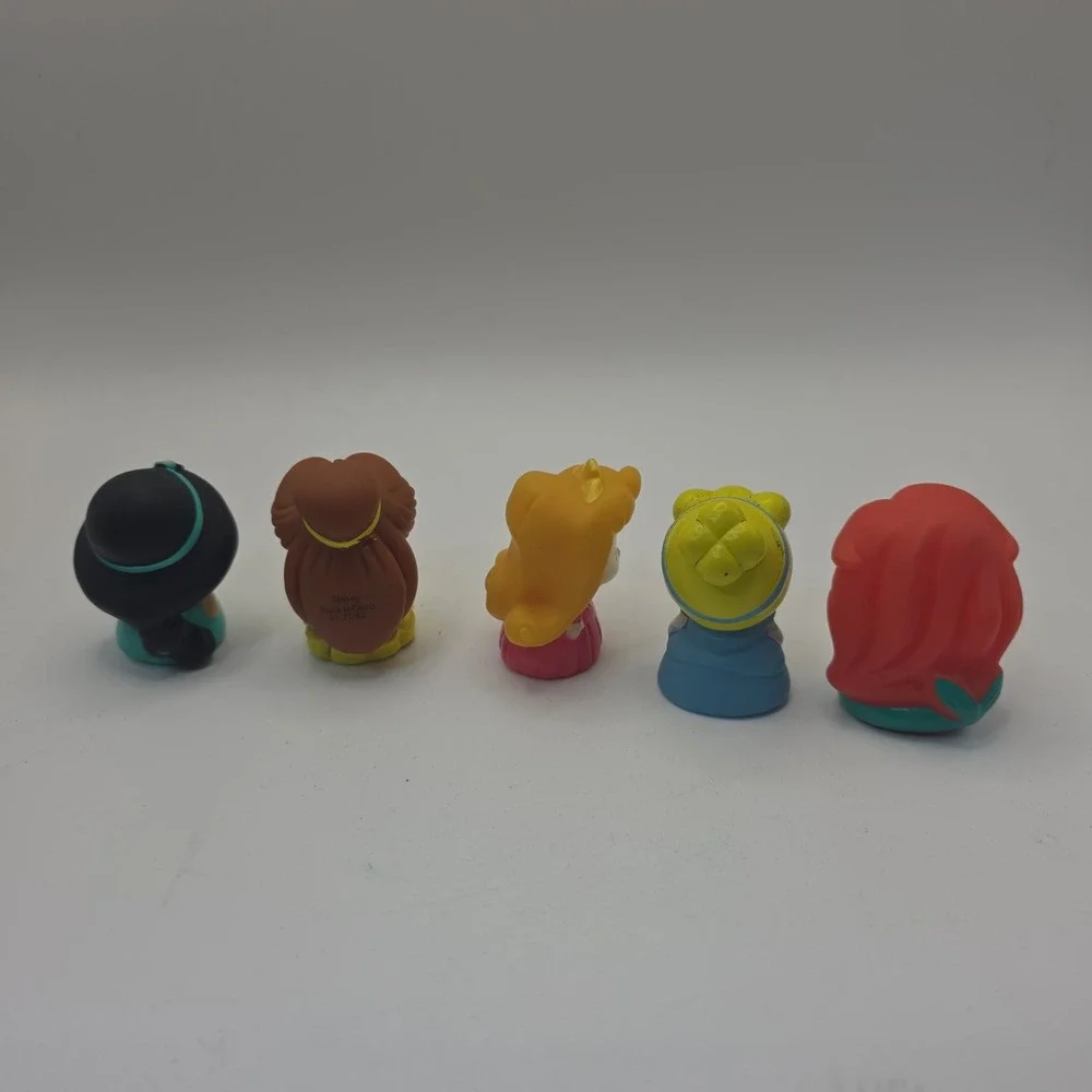 Disney Princess Finger Puppets Set of 5 Ariel Belle Jasmine Cinderella Aurora